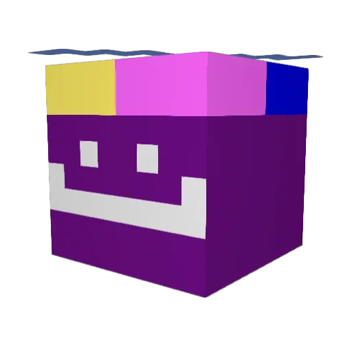 WindyGabee Minecraft avatar head, 3D render