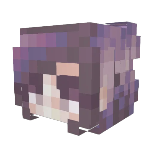 WindyGirl24 Minecraft avatar head, 3D render