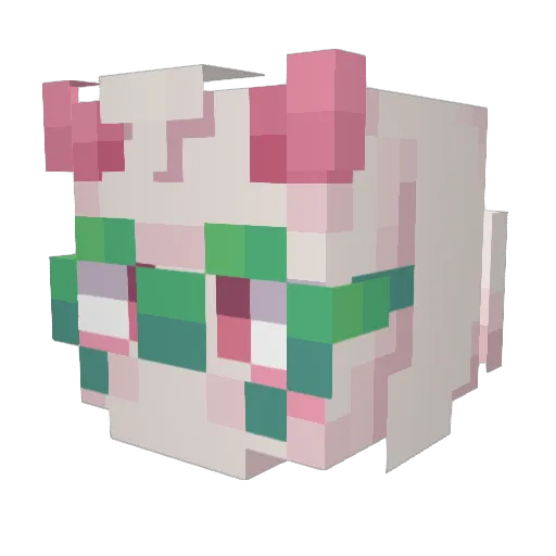 WindySkyes Minecraft avatar head, 3D render