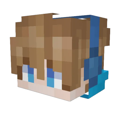 Windy_YiFeng Minecraft avatar head, 3D render