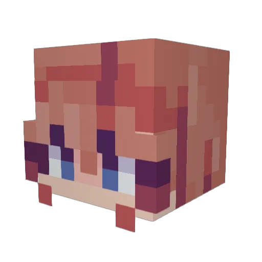 Windy_windie Minecraft avatar head, 3D render