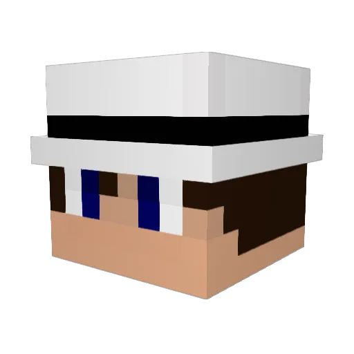 Winefan Minecraft avatar head, 3D render
