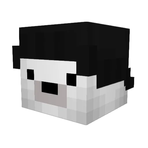 WineingerLegend Minecraft avatar head, 3D render