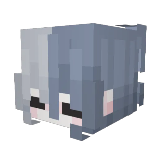 Wineybread Minecraft avatar head, 3D render