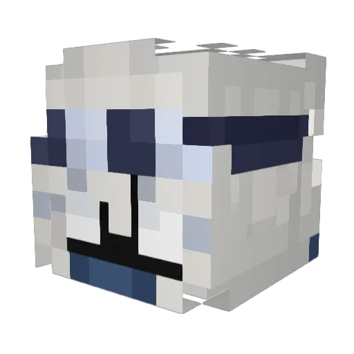 Winflee Minecraft avatar head, 3D render