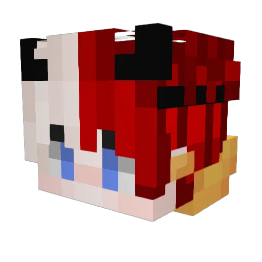 WingDingyDong Minecraft avatar head, 3D render