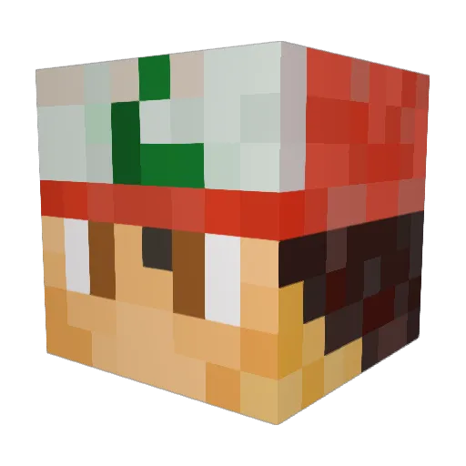 WingHei0220 Minecraft avatar head, 3D render