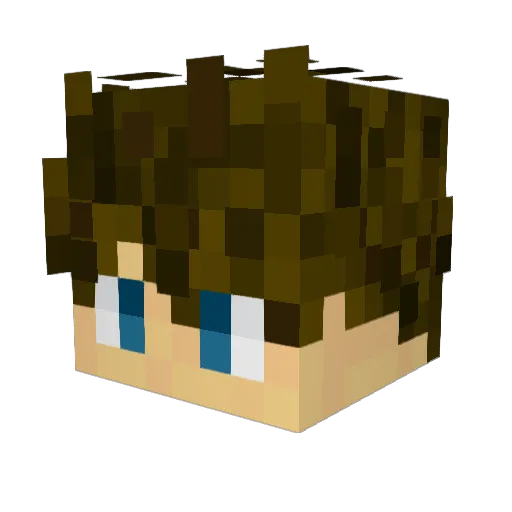 Wingblade24 Minecraft avatar head, 3D render