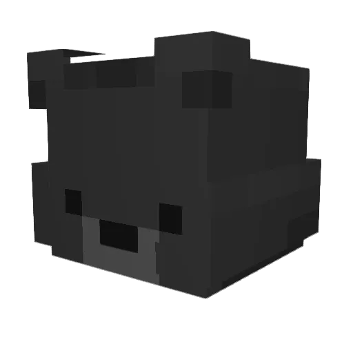 WingedBrownBear Minecraft avatar head, 3D render