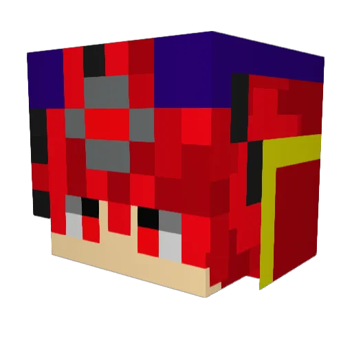 WingedPegasus10 Minecraft avatar head, 3D render