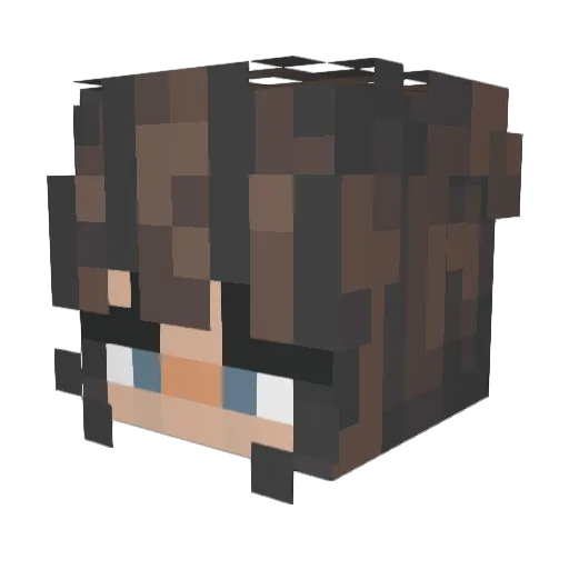 Wingirlyt Minecraft avatar head, 3D render