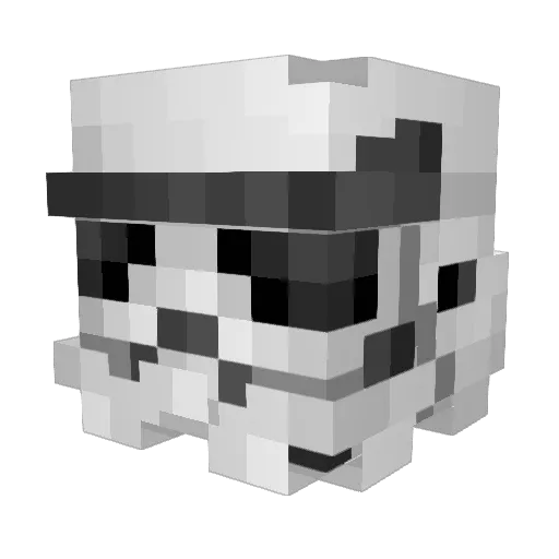 Wingman333 Minecraft avatar head, 3D render