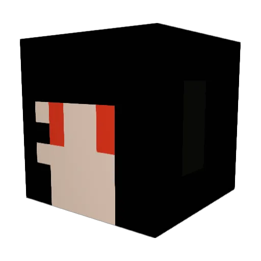 WingsofChaos Minecraft avatar head, 3D render