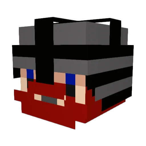 Wingspan Minecraft avatar head, 3D render
