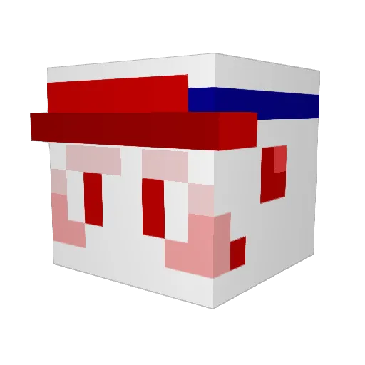 WingyGaster Minecraft avatar head, 3D render