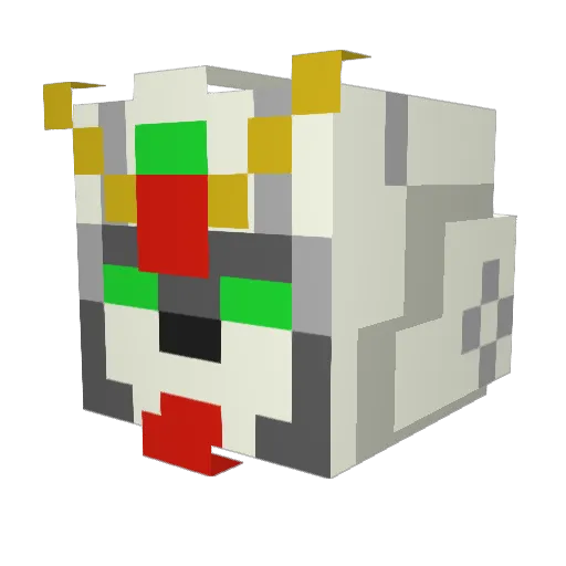 Wingzero620 Minecraft avatar head, 3D render