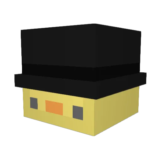Wini89 Minecraft avatar head, 3D render