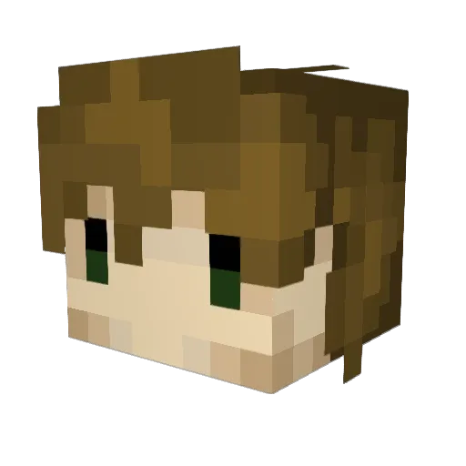 Winkelheim Minecraft avatar head, 3D render