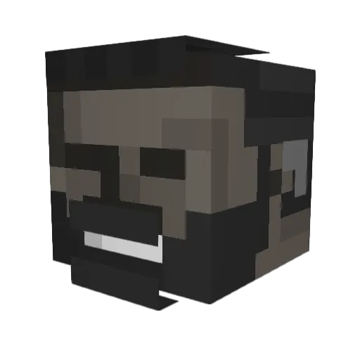 Winnchii Minecraft avatar head, 3D render