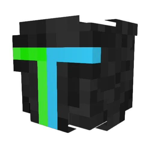 Winnerino Minecraft avatar head, 3D render