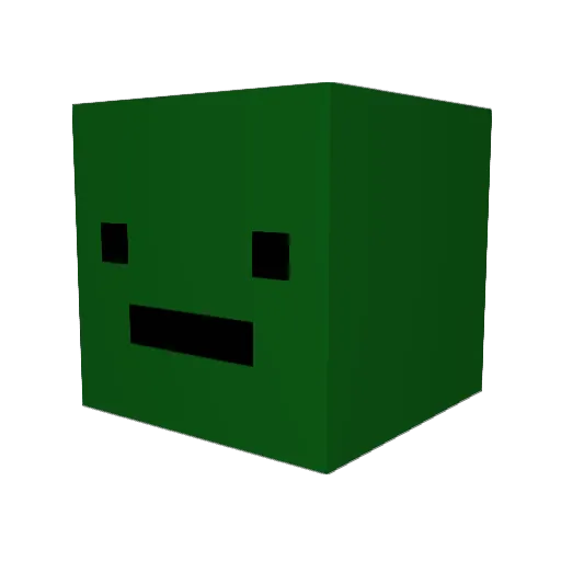 WinnieTheToad Minecraft avatar head, 3D render