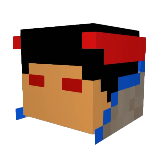 WinnyTheTurnip Minecraft avatar head, 3D render