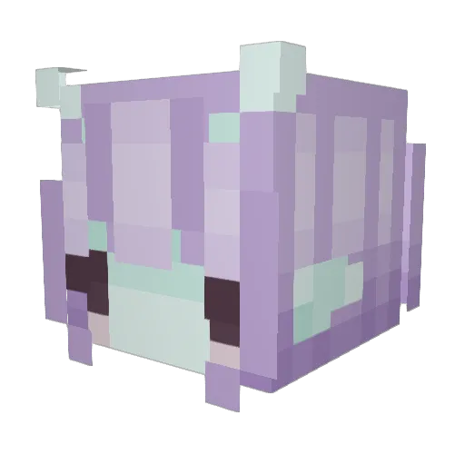 Winoomo Minecraft avatar head, 3D render