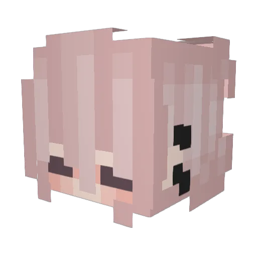 Winratio Minecraft avatar head, 3D render