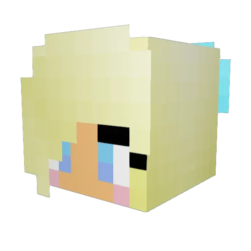Winsevik Minecraft avatar head, 3D render