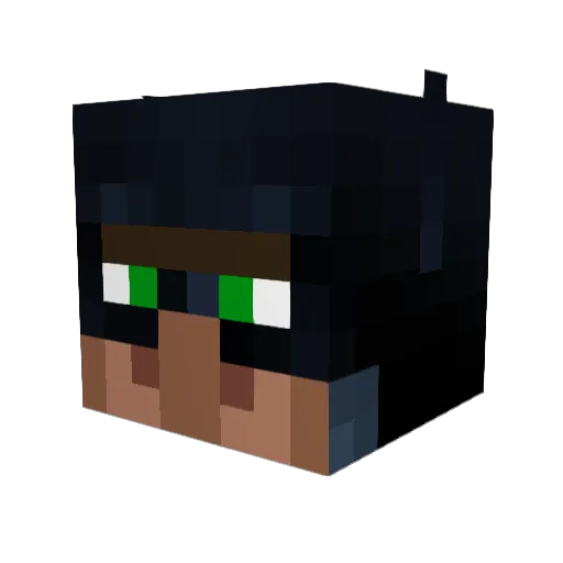 Winston987 Minecraft avatar head, 3D render