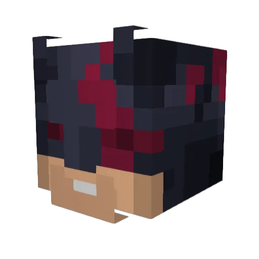 WinstonCave Minecraft avatar head, 3D render