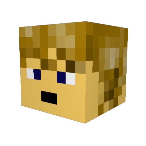 WinstonHound Minecraft avatar head, 3D render