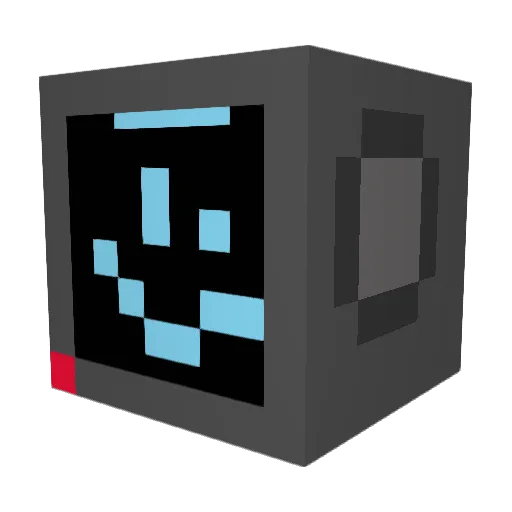 WinstonKing Minecraft avatar head, 3D render