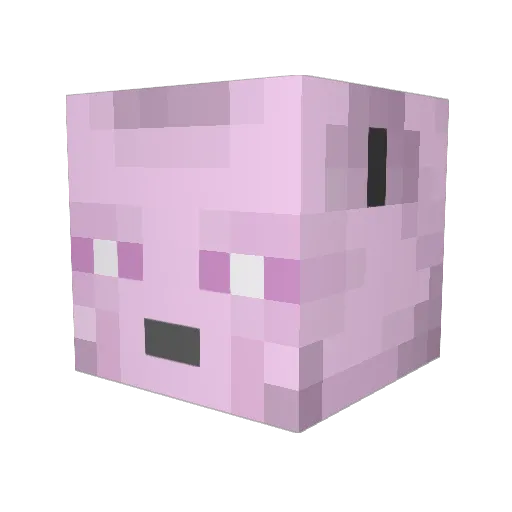 WinstonMarshall Minecraft avatar head, 3D render