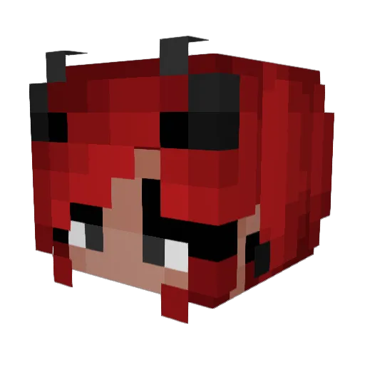 Wintearia Minecraft avatar head, 3D render