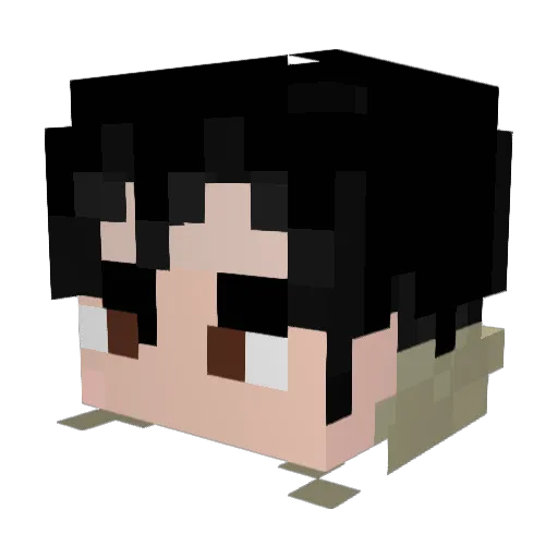Wintefaust Minecraft avatar head, 3D render