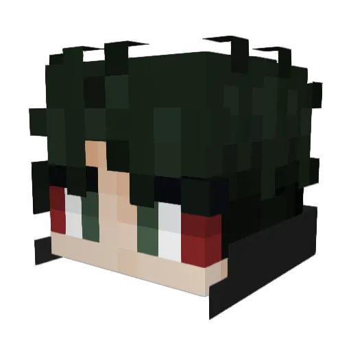 Wintel_ Minecraft avatar head, 3D render