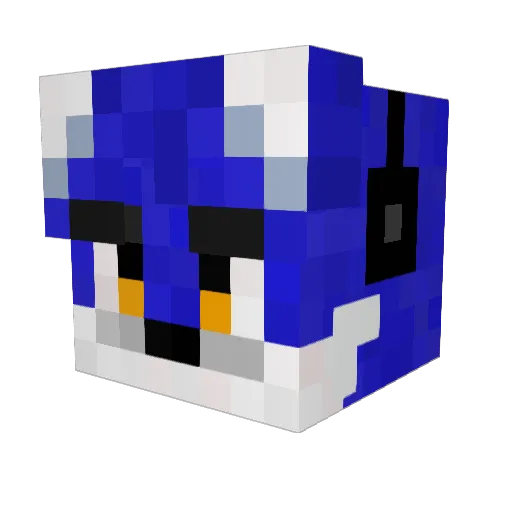 WinterBayFox Minecraft avatar head, 3D render
