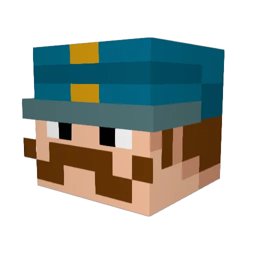 WinterChief82 Minecraft avatar head, 3D render