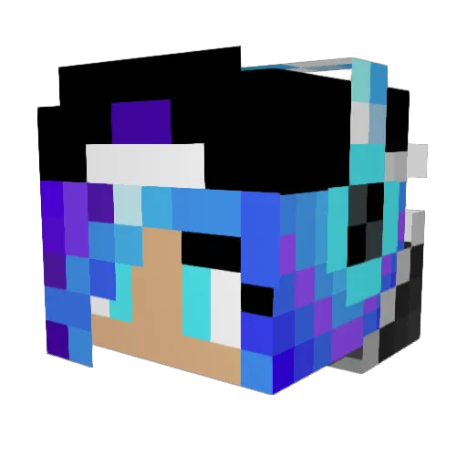 WinterCollinns Minecraft avatar head, 3D render