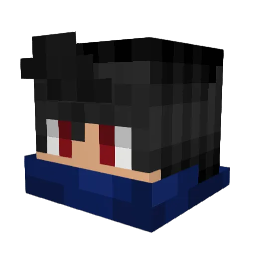 WinterHanter Minecraft avatar head, 3D render