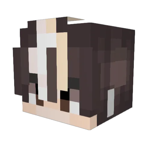 WinterJack Minecraft avatar head, 3D render