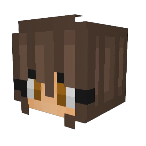 WinterKatje Minecraft avatar head, 3D render
