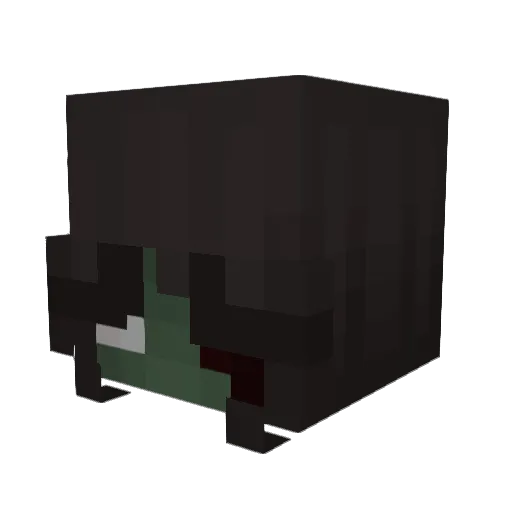 WinterL0ve Minecraft avatar head, 3D render