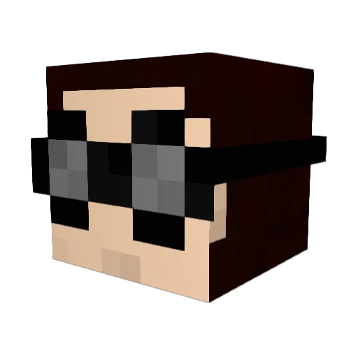 WinterLion Minecraft avatar head, 3D render