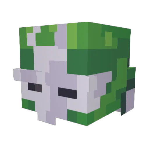 WinterMAP Minecraft avatar head, 3D render