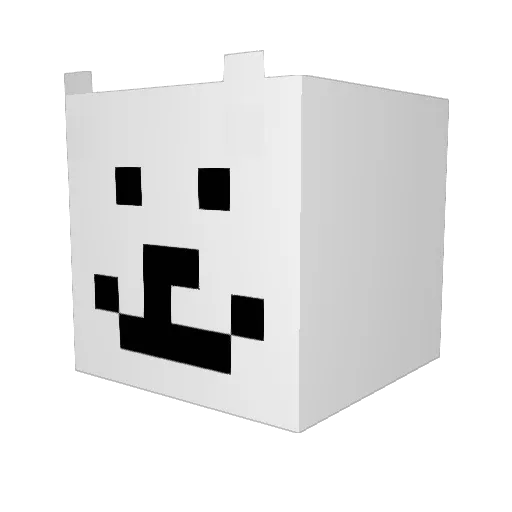 WinterPNG Minecraft avatar head, 3D render