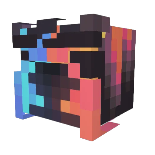 WinterRider Minecraft avatar head, 3D render