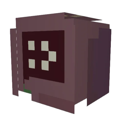 WinterRust Minecraft avatar head, 3D render