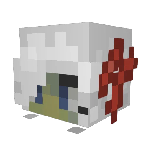 WinterSpecials Minecraft avatar head, 3D render